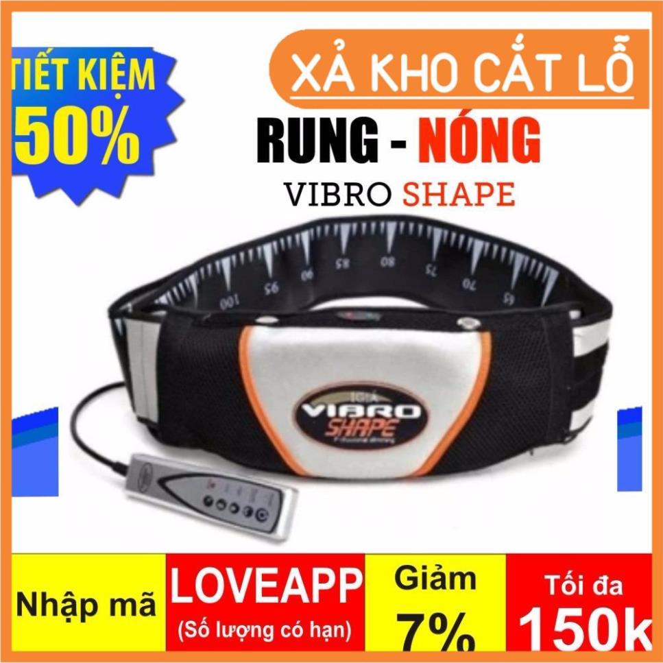 Đai Giảm Mỡ Bụng- Đai Massage Vibro Shape USA, 2 Chế Độ Quấn Nóng &amp; Lạnh, Giảm Mỡ Bụng Nhanh Chóng