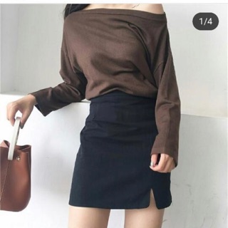 Chân váy xẻ đùi V