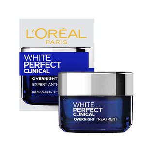 Kem Dưỡng Loreal Paris  White Perfect Clinical Night Cream 50ml - Sáng Da, Giảm Thâm Nám Chuyên Sâu Ban Đêm