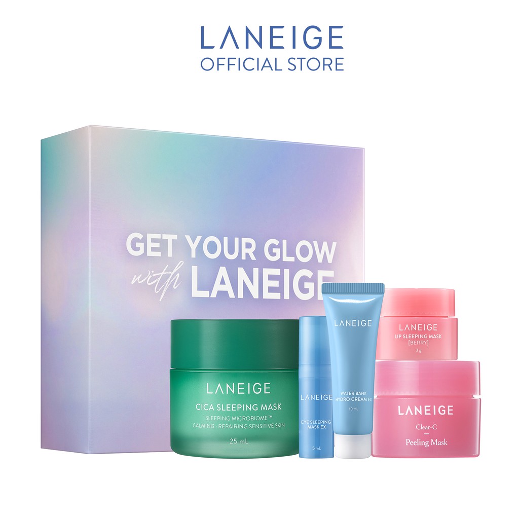 Combo dưỡng ẩm và làm đẹp cho da LANEIGE CICA Sleeping Mask & Water Bank | BigBuy360 - bigbuy360.vn