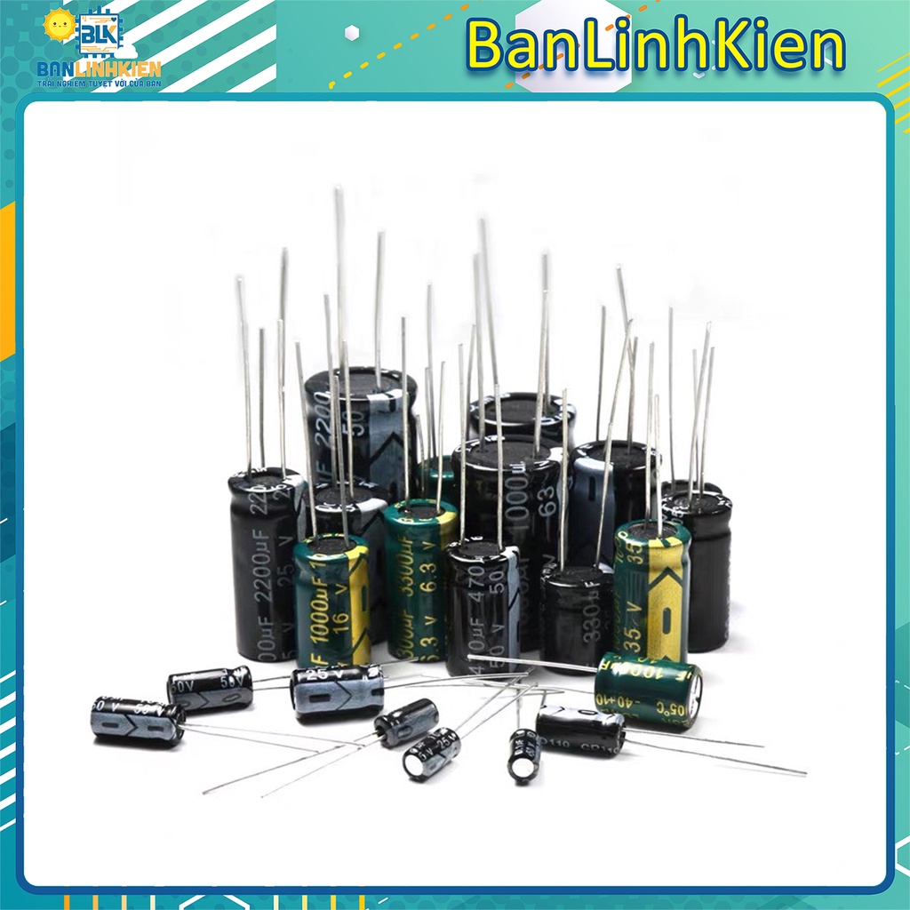 Tụ hóa phân cực 16V đầy đủ giá trị từ 10uF đến 4700uF/16V | BigBuy360 - bigbuy360.vn