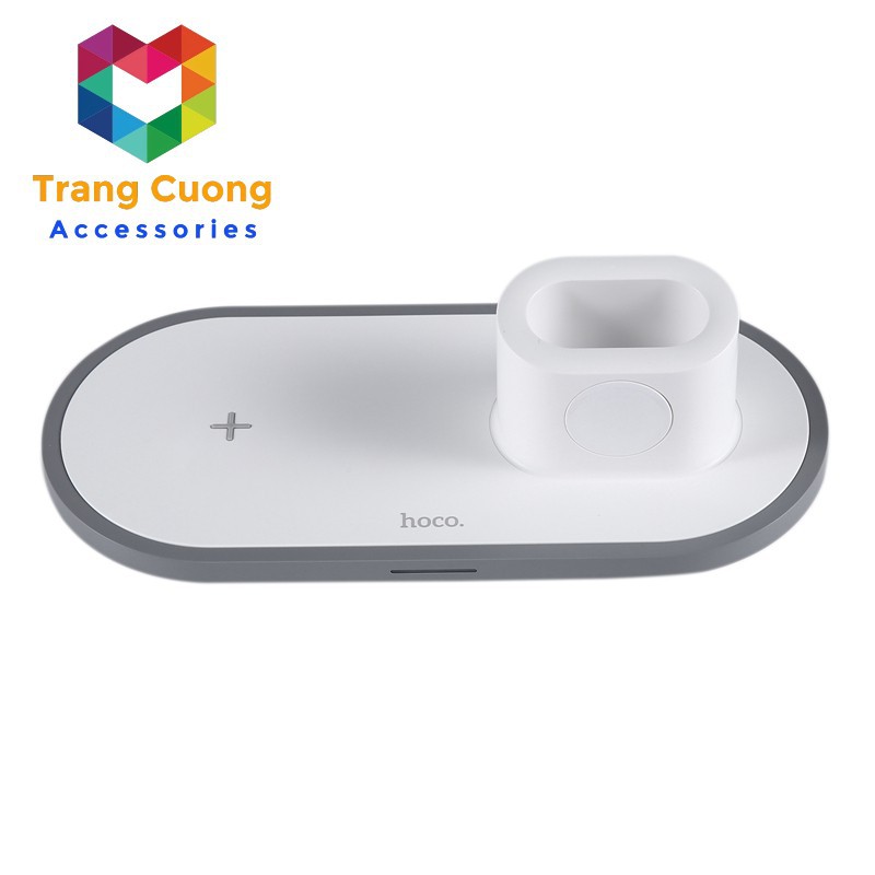 [CHÍNH HÃNG] Đế Sạc Không Dây 3 In 1 HOCO-CW21 All-In-One Cho IPhone/ Apple Watch/ Airpod - HÀNG CHÍNH HÃNG