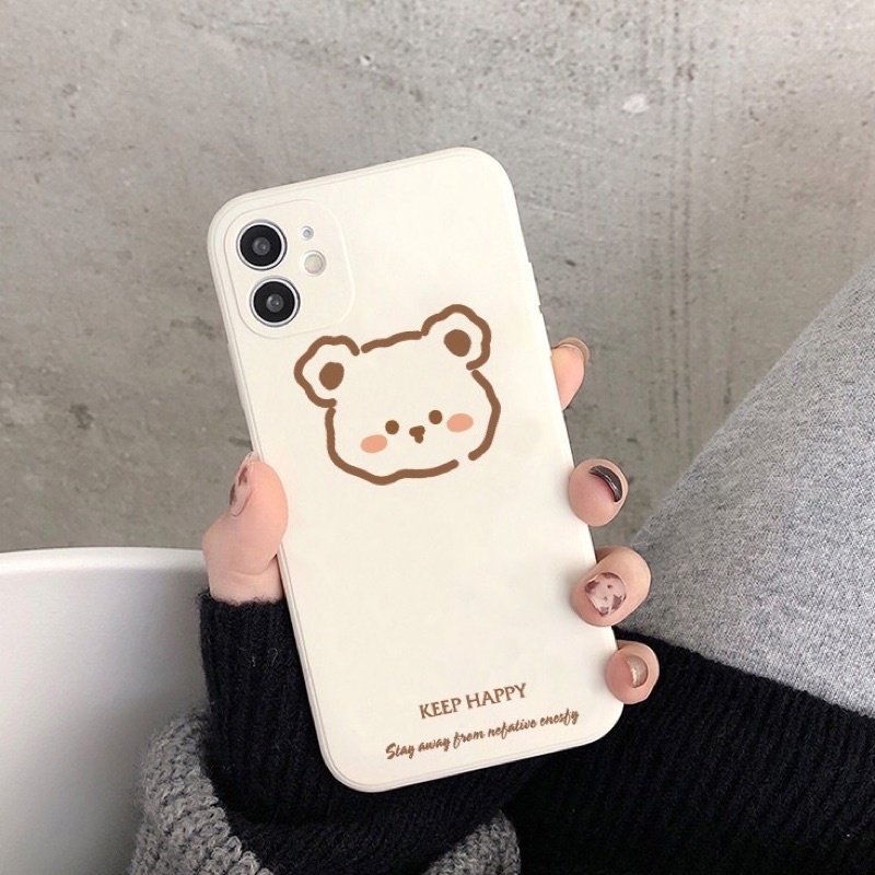Ốp lưng in hình gấu baby cạnh vuông 5/5s/6/6plus/6s/6splus/7/7plus/8/8plus/x/xr/xs/11/12/pro/max/plus/promax/13/13proma