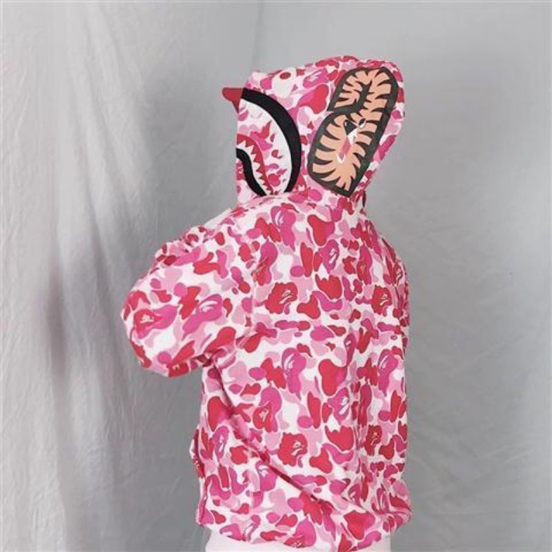 Áo khoác ulzzang nỉ cá bape 🔥 FREESHIP 🦊 áo khoác nỉ bông dáng rộng 🦊