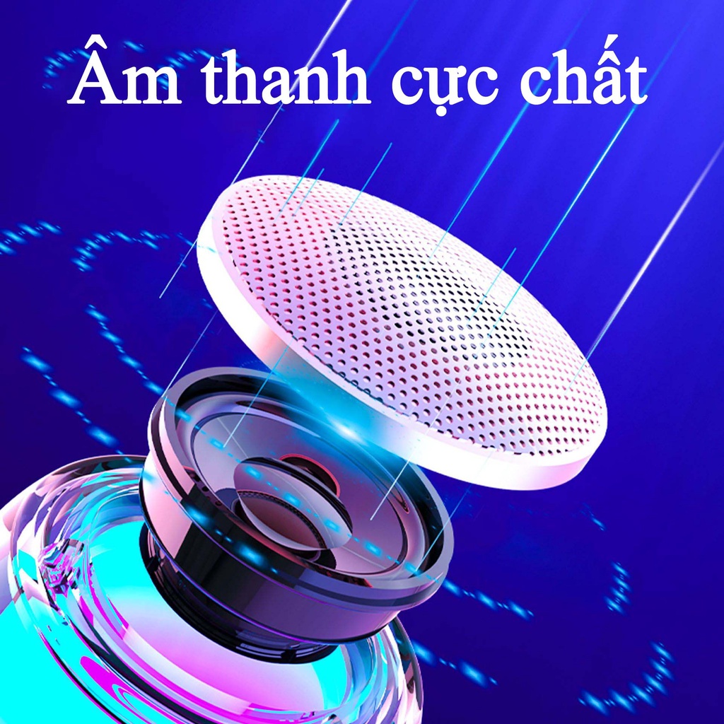 Loa Bluetooth Mini Có Đèn Led Theo Nhạc S9 Bán Cực Chạy - Dòng Loa Mini Pin Trâu, Có Thẻ Nhớ, Đèn Led Rgb Đa Sắc