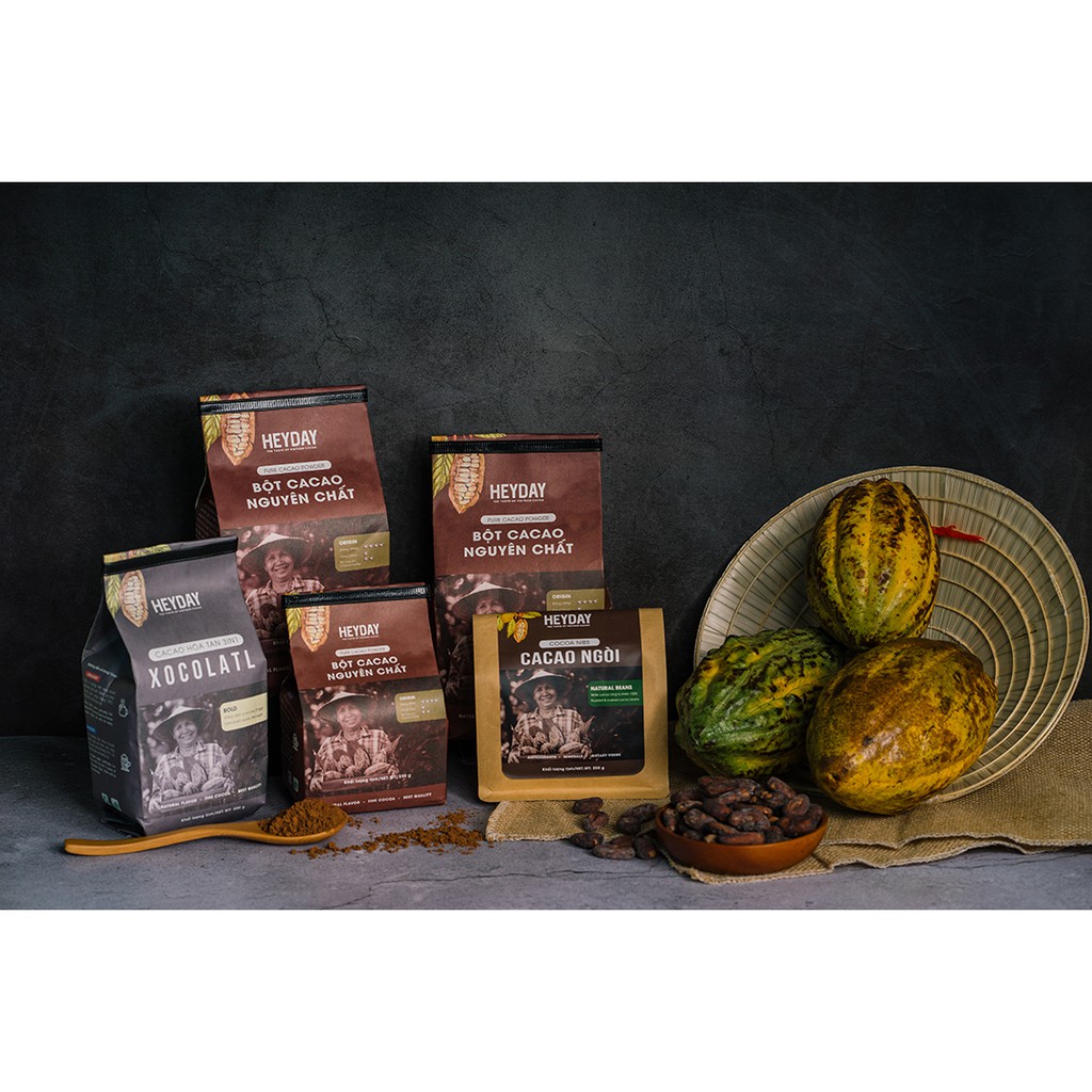 Túi 500g Bột cacao nguyên chất 100% Heyday - Dòng Balanced phổ thông - Chuẩn UTZ Quốc Tế | BigBuy360 - bigbuy360.vn