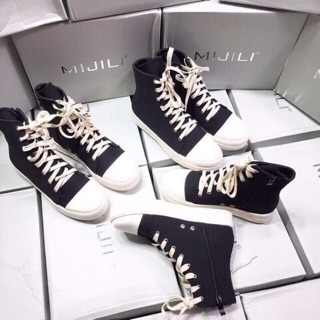 Giầy rick owen high vải