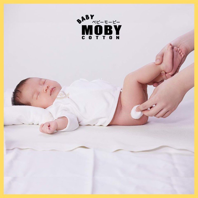 Bông gòn Moby túi 100g, bông viên đa năng công nghệ Nhật Bản cho mẹ và bé - Monnie Kids