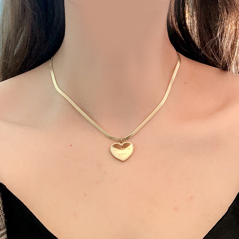Vòng cổ Mặt Hình Vuông Đính Đá Zircon Ngọc Lục Bảo Bằng Thép Không Gỉ Phong Cách Vintage