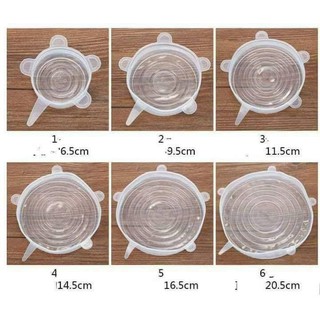 Set 6 nắp đậy silicon