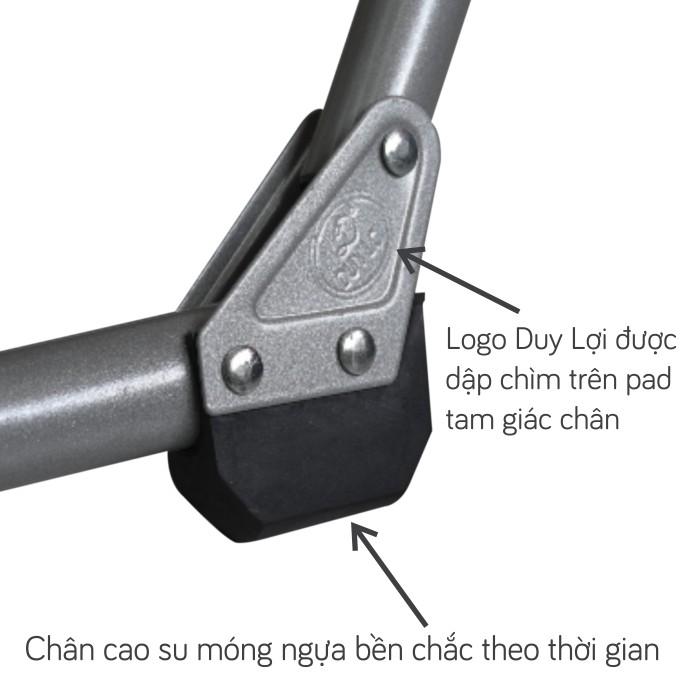 BỘ VÕNG XẾP DUY LỢI THÉP CỠ LỚN - QUÀ TẶNG 20 MÓC ÁO