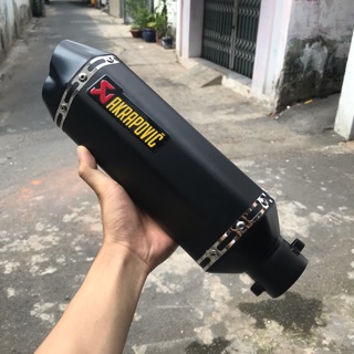 pô akapovic đen cao cấp 2 nòng các dòng xe