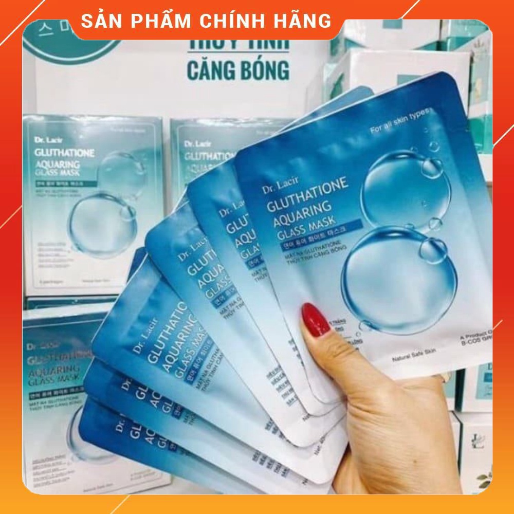 Mặt nạ thủy tinh Dr Lacir hộp 6 miếng hàng chính hãng 100%
