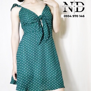 Đầm cột nơ ngực cánh tiên