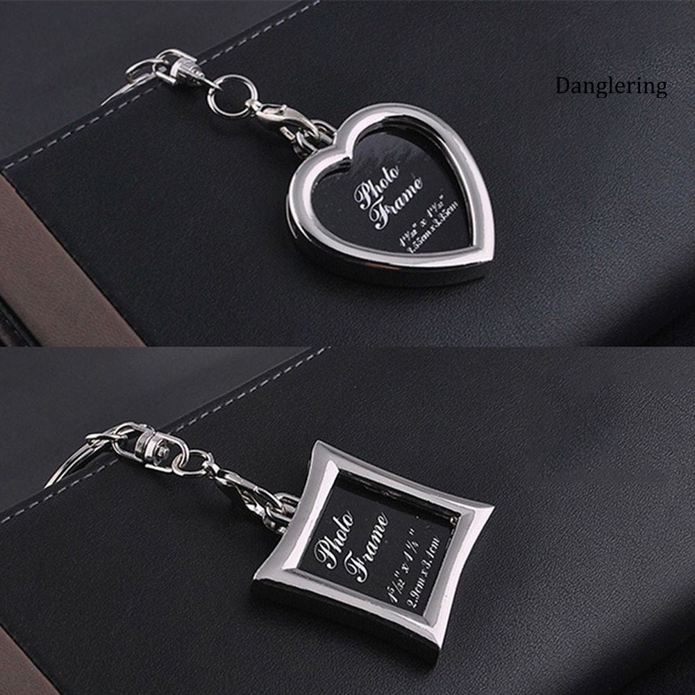 Móc chìa khóa mặt hình khung ảnh độc đáo chất liệu kim loại