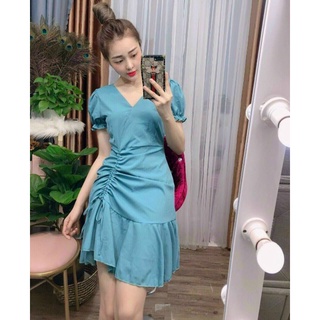đầm thiết kế nhún eo