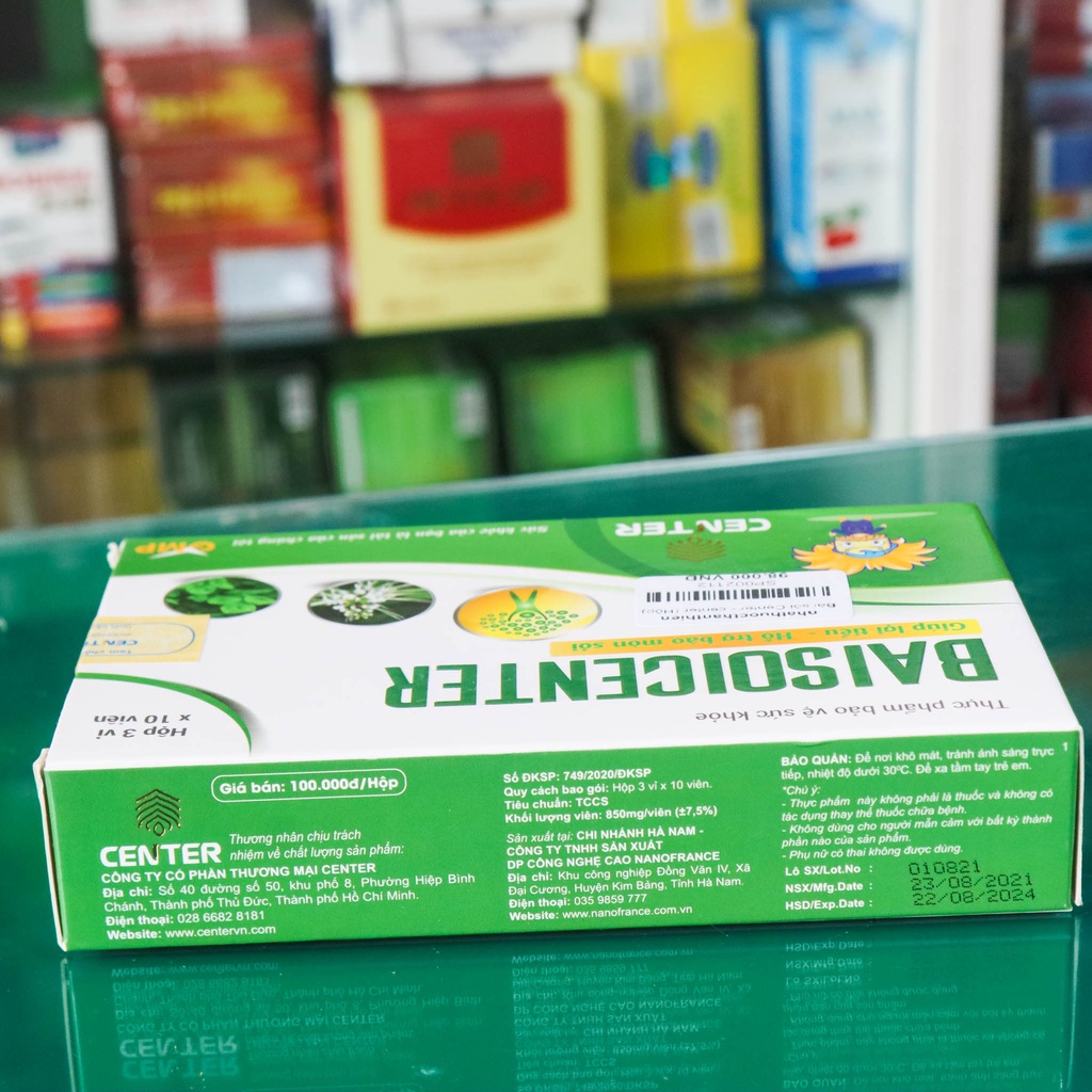 Bài sỏi center – Hỗ trợ lợi tiểu, bài tiết sỏi thận, sỏi tiết niệu, sỏi mật (Hộp 30 viên)