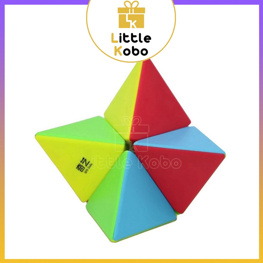 Rubik Tam Giác QiYi Pyramorphix QiYi Pyraminx 2x2 Stickerless Rubic Biến Thể Đồ Chơi Trí Tuệ