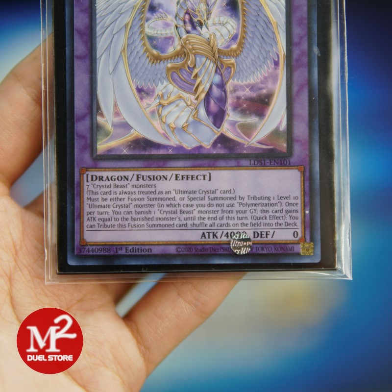 Lá bài Yugioh LDS1-EN101 Rainbow Overdragon - Ultra Rare PURPLE - Đóng gói theo tiêu chuẩn M2SCCQ-Lite