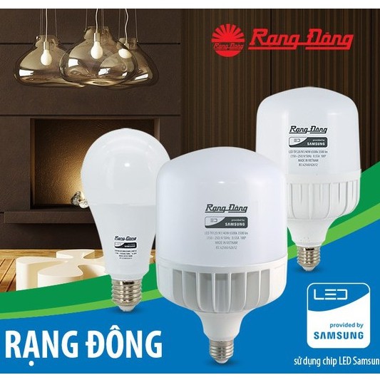 [Giá sốc] Bóng đèn LED Trụ - Tròn Rạng Đông 8W - 9W-  12W - 14W - 20W, ChipLED SAMSUNG Bảo Hành 2 năm