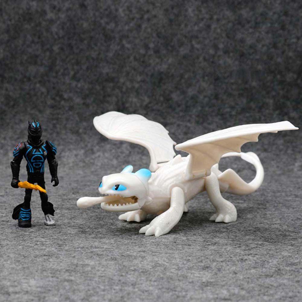 AVALENTINE Mô Hình Đồ Chơi Nhân Vật How To Train Your Dragon Light Fury Bằng PVC Để Bàn Trang Trí