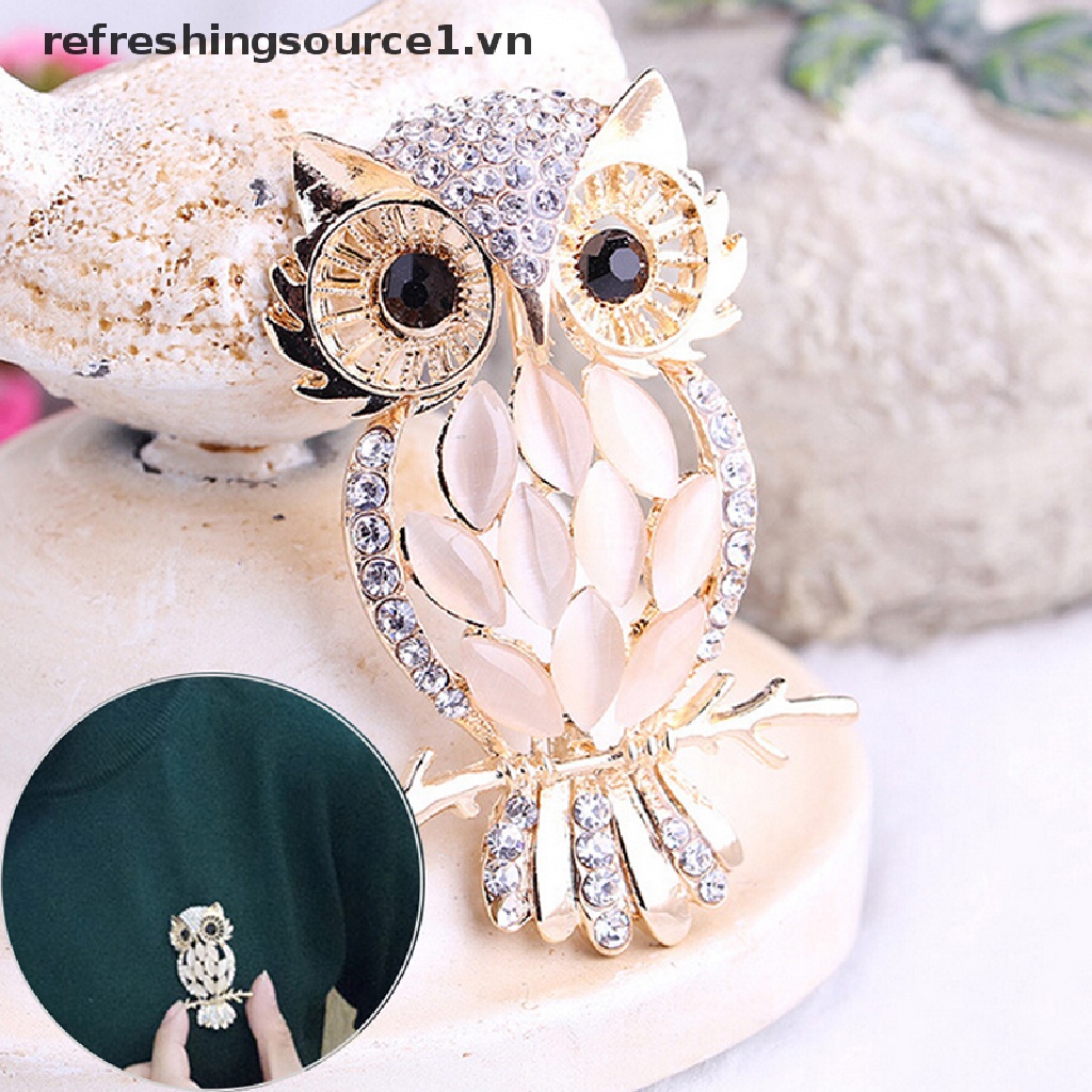 {REFRE} Ghim Cài Khăn Quàng Cổ Hình Cú Lớn Vintage Cho Đám Cưới {refreshingsource1.vn}