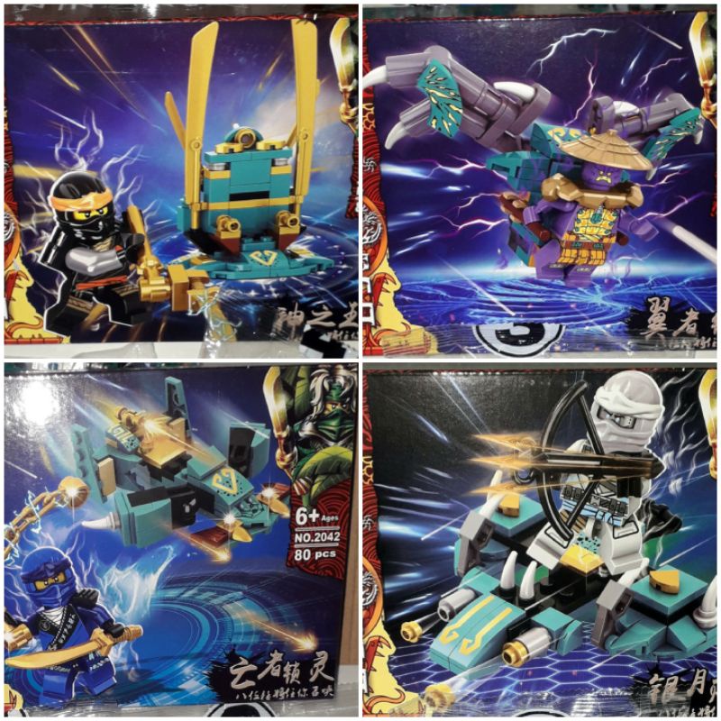 Lắp ráp 1 hộp Ninjago Rồng 2042 có nhiều chi tiết