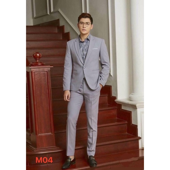 Bộ vest nam 1 áo + 1 quần vest công sở, vest cưới, vest Hàn Quốc