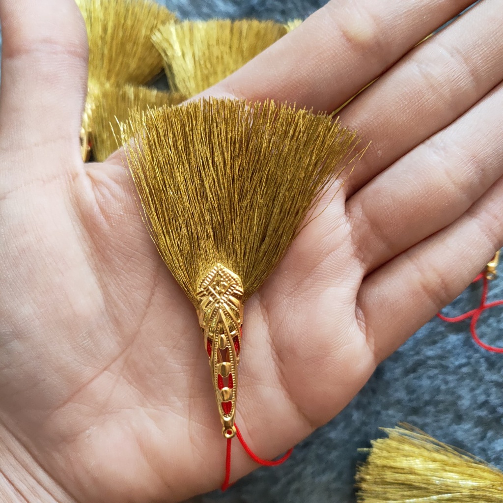 Chổi quét tượng MINI cán Đồng