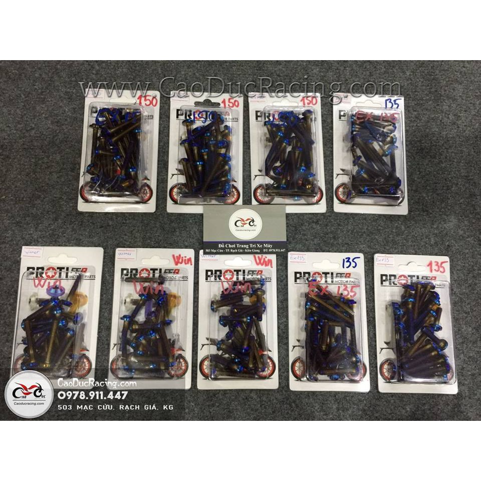 Bộ ốc máy Proti Titan - EX150 WINNER EX135
