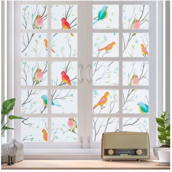 Phim Dán Kính Mờ Chống Nhìn Trộm Chống Chim Nhiều Màu Sắc Cho Phòng Ngủ / Nhà Tắm