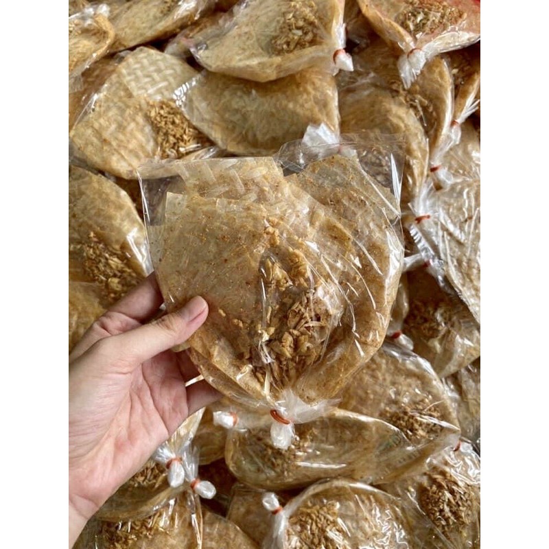 [Không dầu] Sỉ 50 bịch bánh tráng Xì ke muối tỏi Tây Ninh chính gốc