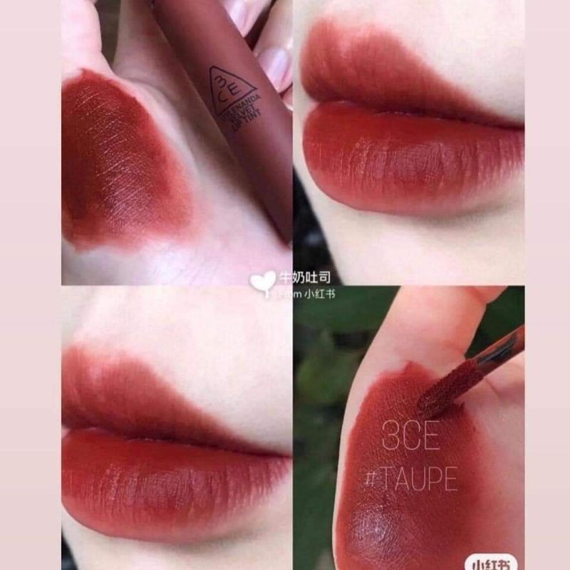 son velvet lip tint màu taupe