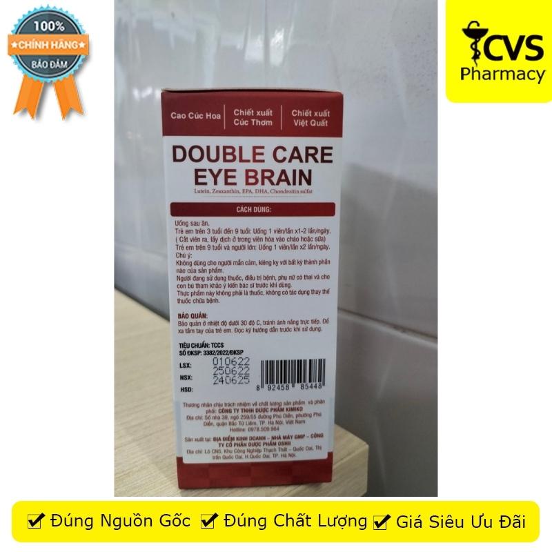 Viên Uống Double Care Eye Brain giúp tăng cường não bộ, bảo vệ mắt  - CVS Pharmacy