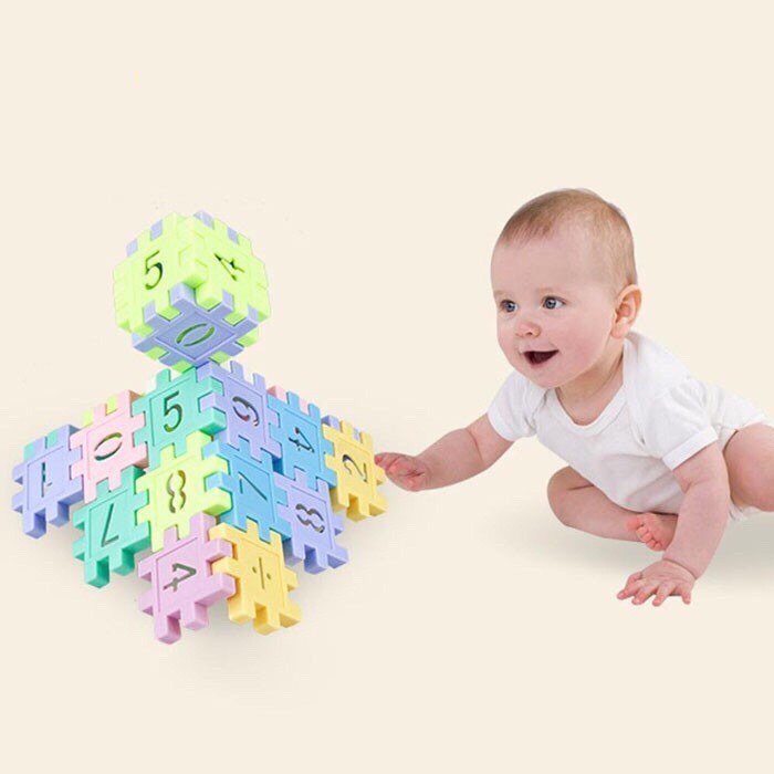 Bộ 50 Khối Nhựa Xây Dựng Building Block Cho Bé Thỏa Sức Sáng Tạo