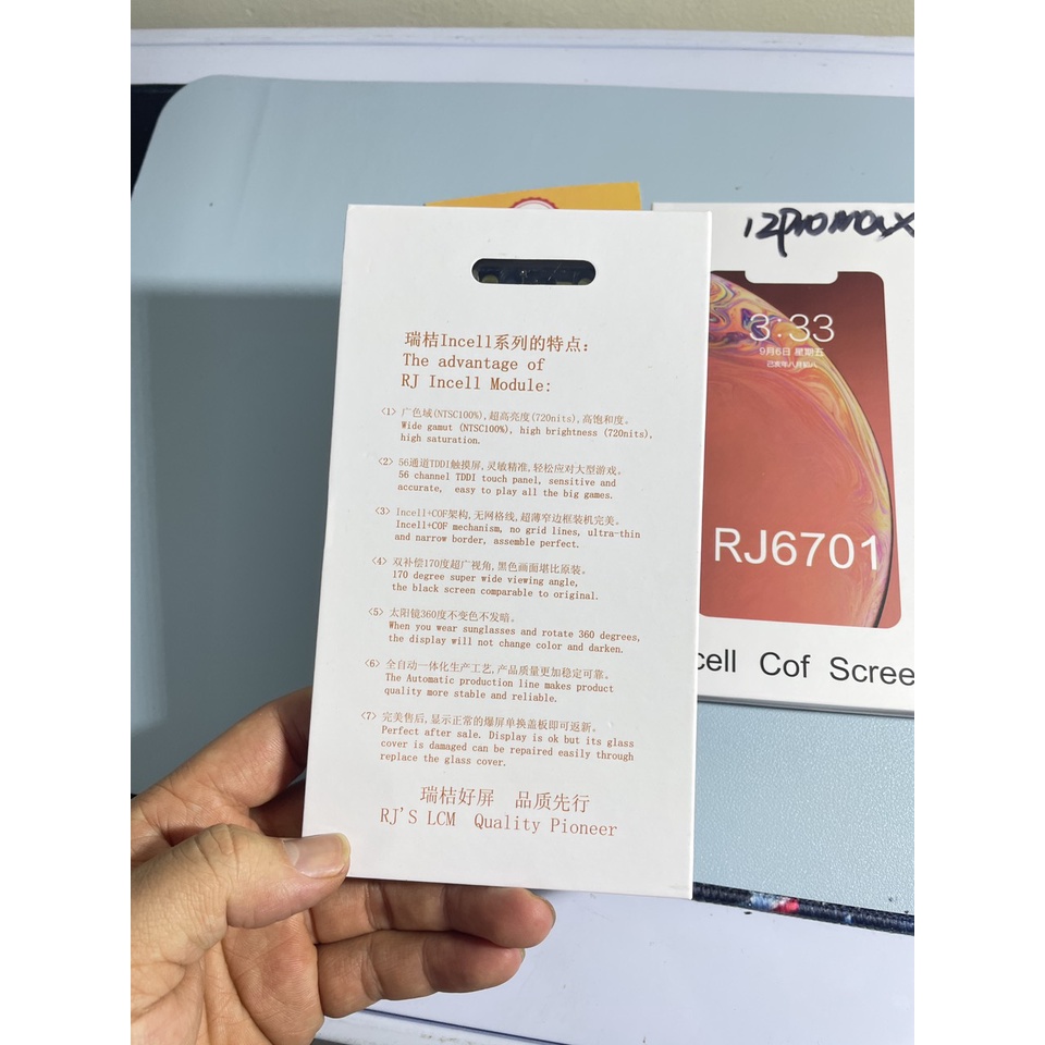 Màn hình thay thế cho 12 pro max tặng kèm bộ sửa 8 trong 1 tự thay thế