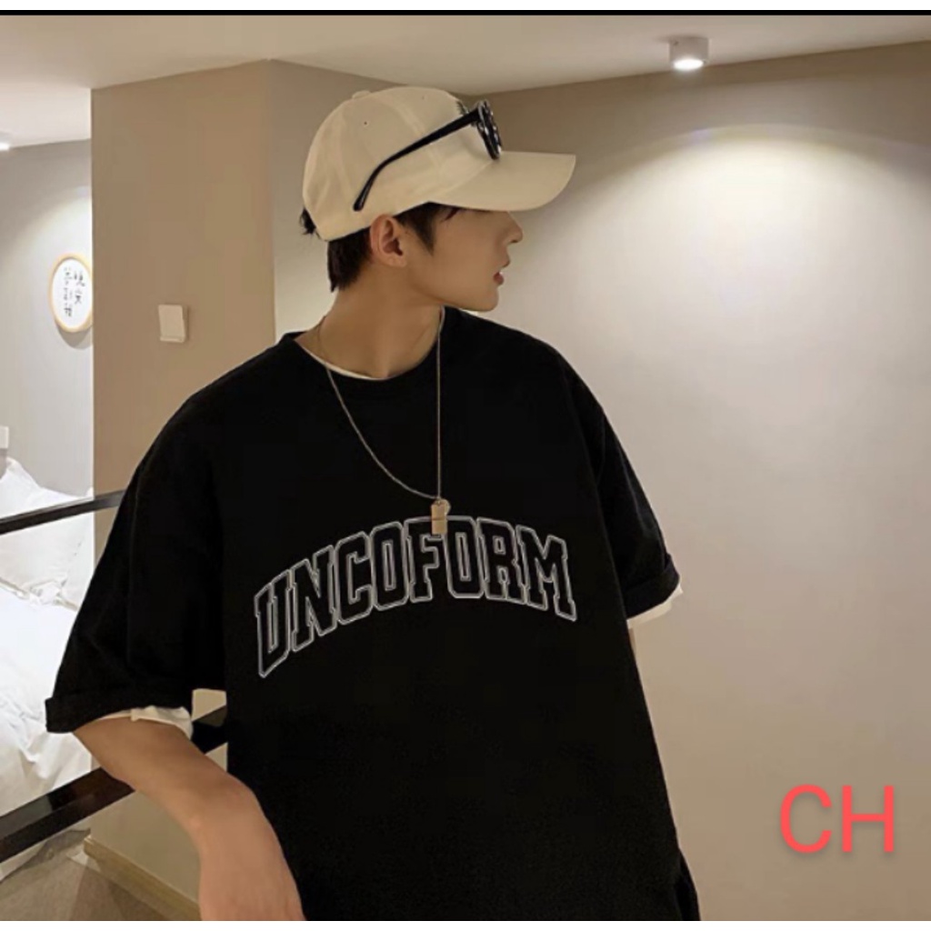 Áo phông  UNCOF Chất cotton su Form thụng unisex