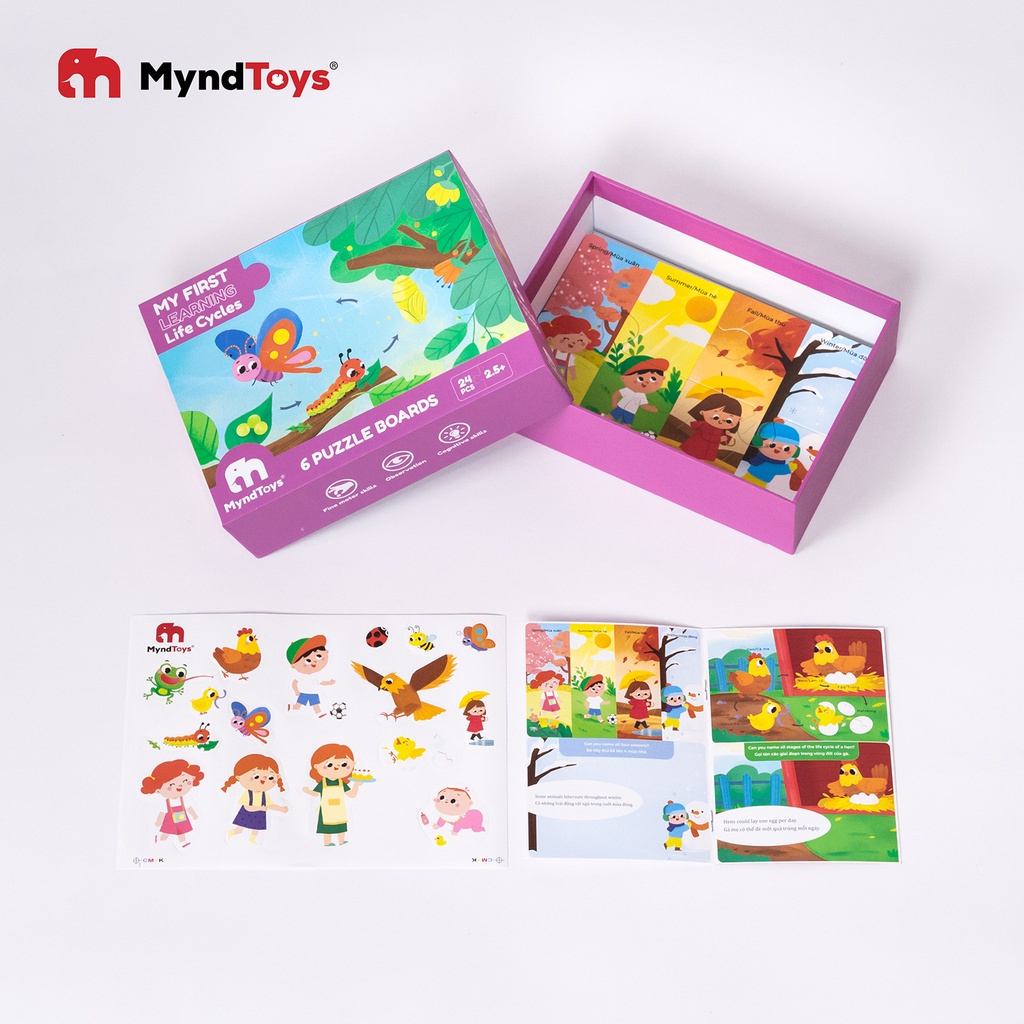 Đồ chơi thông minh giáo dục sớm cho bé bộ xếp hình MyndToys My First Puzzle