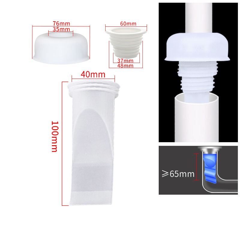Nắp Đậy Cống, Nắp Bịt Ống Cống Nhà Tắm, Nhà Vệ Sinh Ngăn Mùi Hôi Ống Thoát Nước PAPAA.HOME