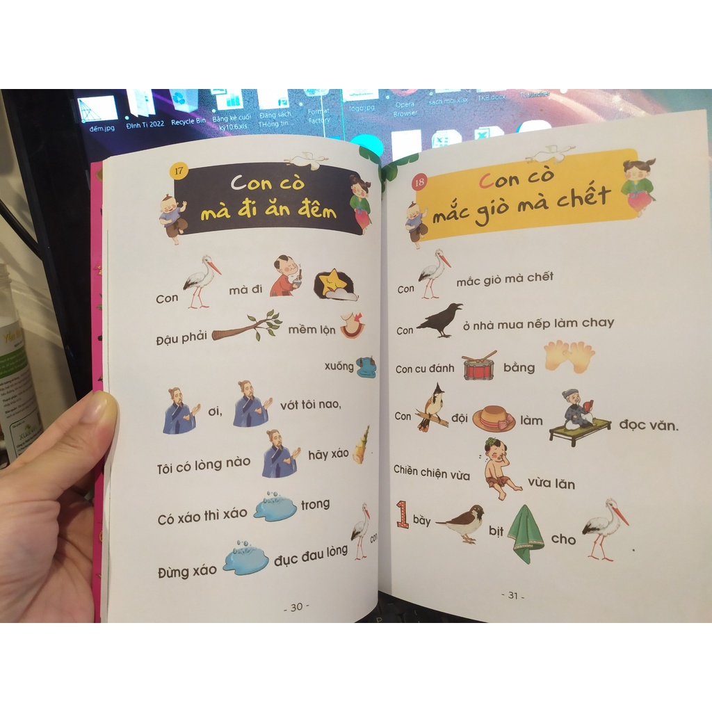 Sách - Đồng Dao Tư Duy Hình Ảnh Cho Bé Tập Nói Tập Đọc