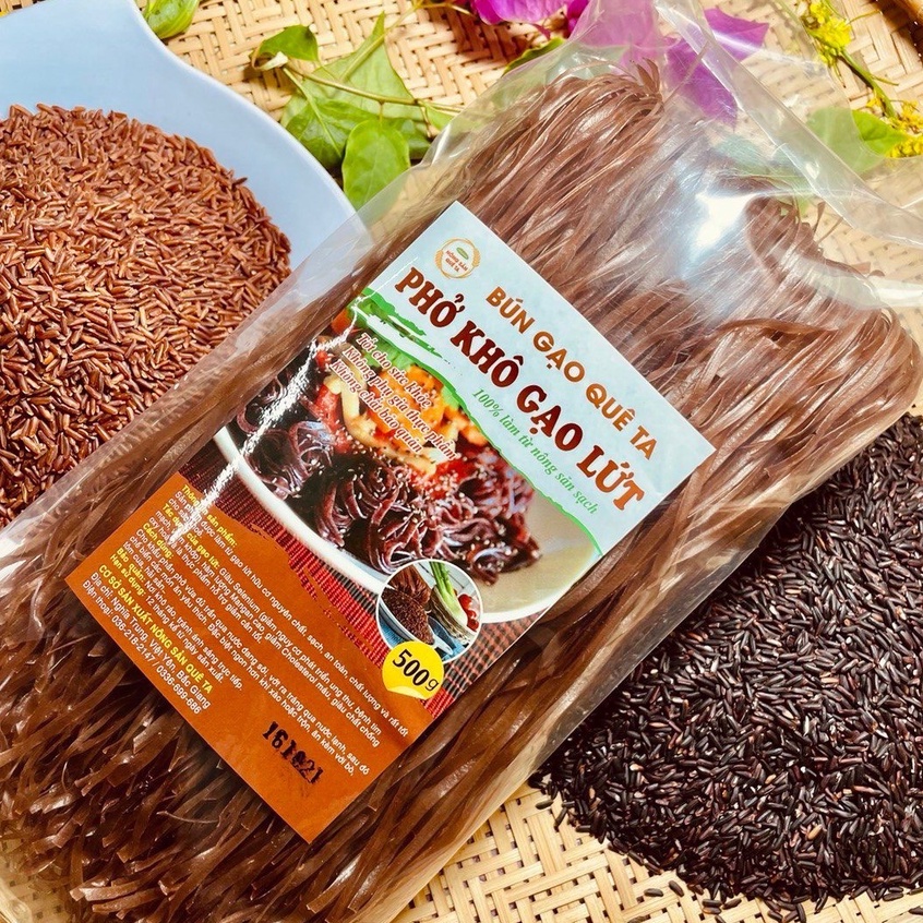 Bún gạo lứt ,mè đen ,gấc ,chùm ngây ,khoai lang tím ,ngũ sắc ,trắng / Phở gạo lứt ,trắng [ 100% hoàn toàn tự nhiên ]