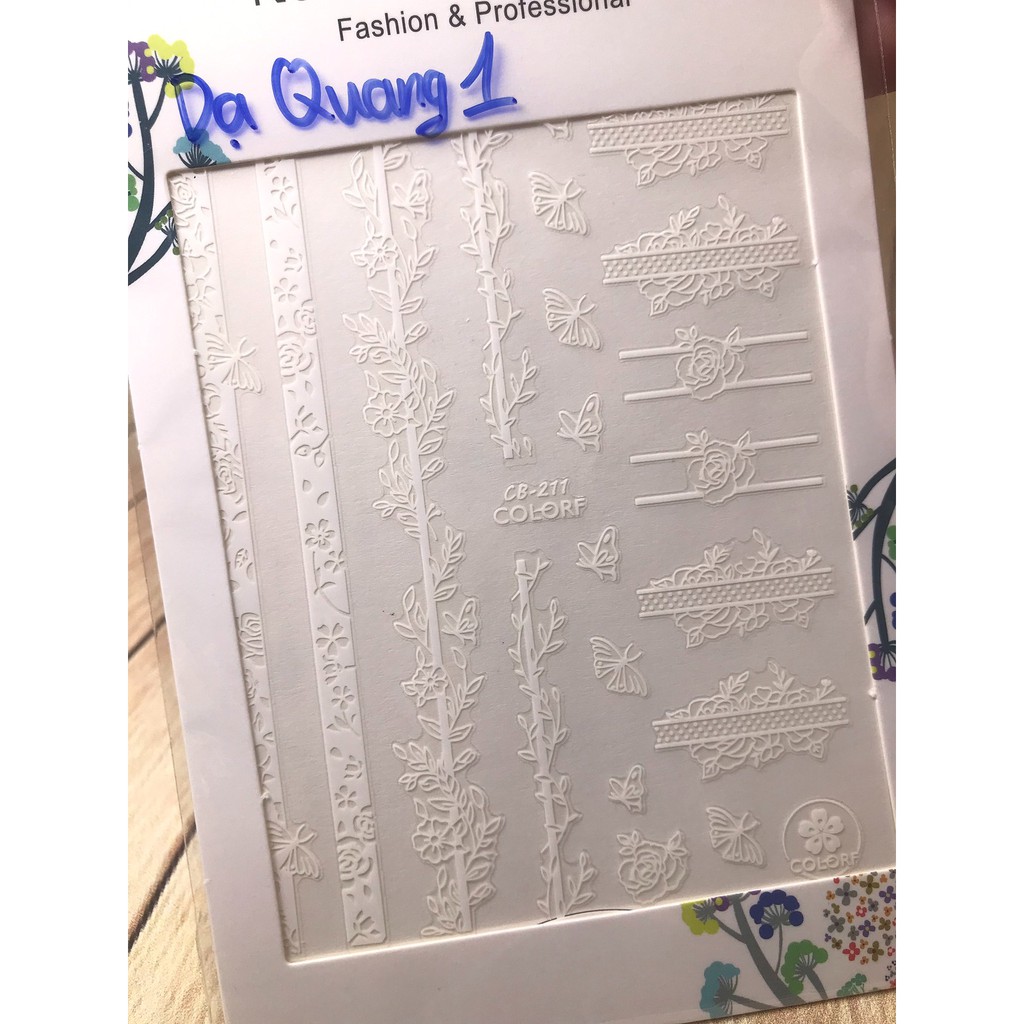 Hình dán móng tay - Sticker dán móng mã số 164