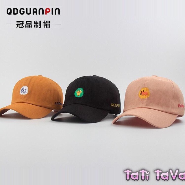 Mũ Nón lưỡi trai thêu Hình thú Tatitava