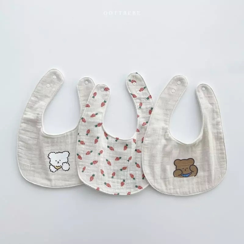 Yếm vải cho bé_Yếm vải cotton style Hàn