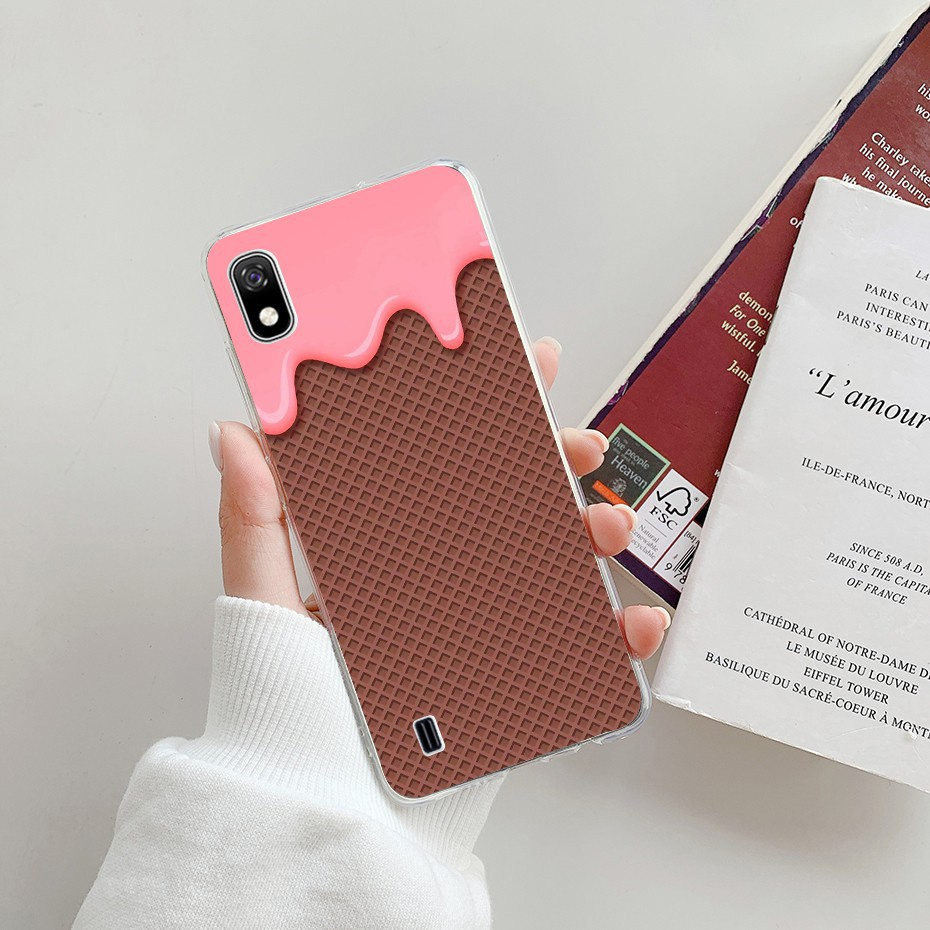 Ốp điện thoại TPU silicone mềm hình hoa cho Samsung Galaxy A10 2019/Samsung A10 A105 A105F