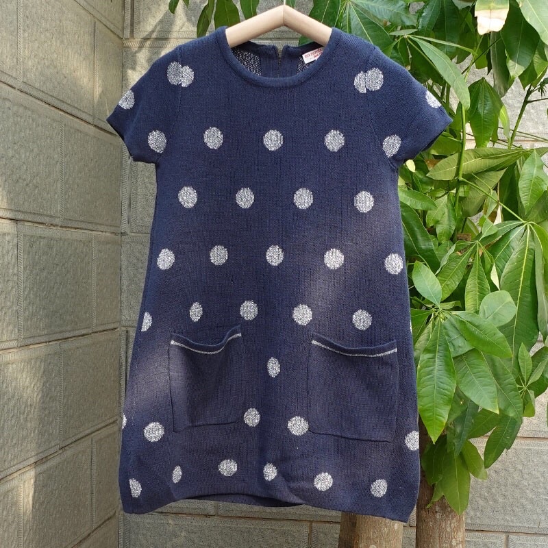 Váy len bé gái DPA Même 2-12 tuổi  Váy len 2 lớp cotton xuất dư 1221