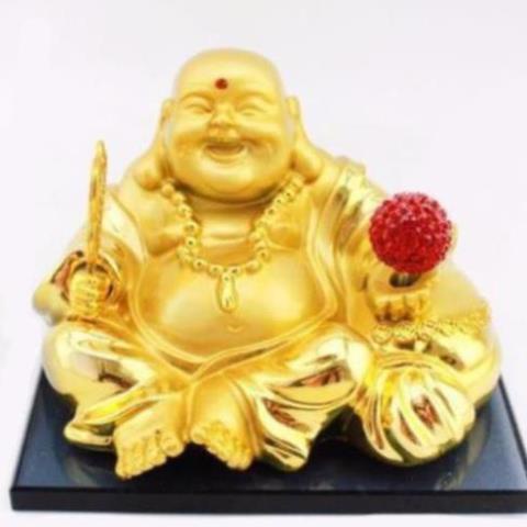 TƯỢNG PHẬT DI LẶC BỒ TÁT CAO CẤP  chạy năng lượng mặt trời để bàn làm việc và taplo ô tô,mang lai an lành