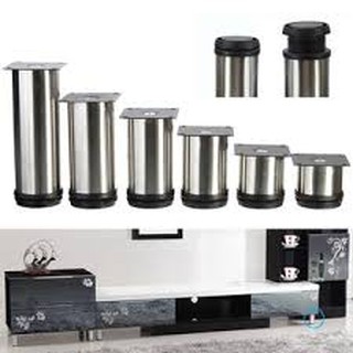 Chân tăng tủ inox điều chỉnh, cao 10 / 15CM