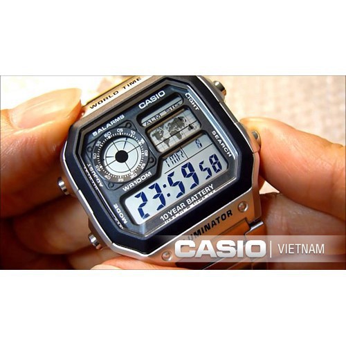 Đồng hồ Casio Nam  ♥️FREESHIP♥️ Giảm 99k khi nhập mã [DAYDA99] Mã Sản Phẩm AE 1200WHD 1A Cam kết chính hãng