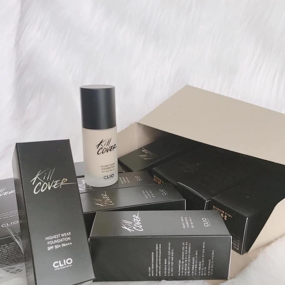 🎶Kem Nền Clio Kill Cover ✨HÀNG CHÍNH HÃNG✨ Che Khuyết Điểm, Kiềm Bã Nhờn, Làm Trắng Da  💥💧